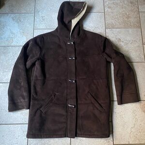 Lauren Ralph Lauren Sherpa-Lined Faux Suede Coat, XL Women’s, Great Condition